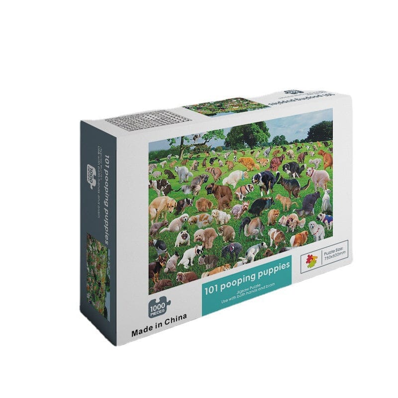 101 bajsande valpar pussel (1000 bitar)
