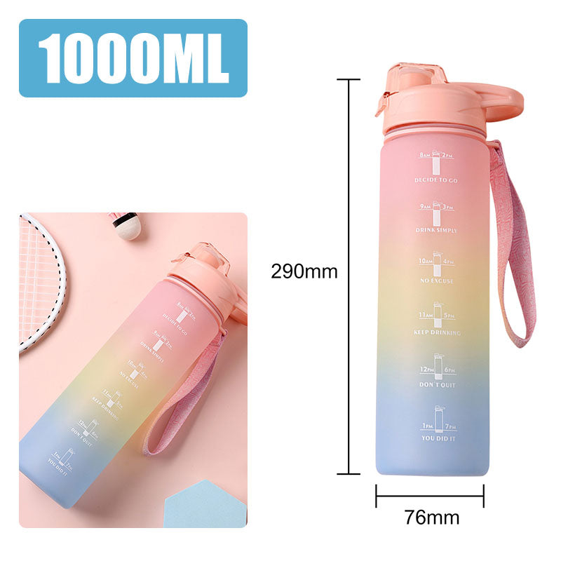 Motivierende Wasserflasche