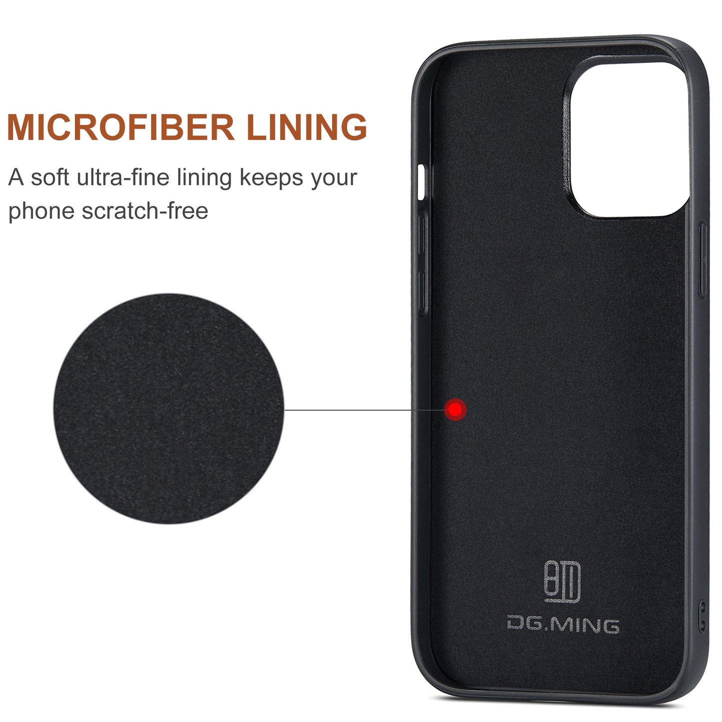 2-in-1 abnehmbare iPhone-Lederhülle, Brieftasche und Kartenhalter