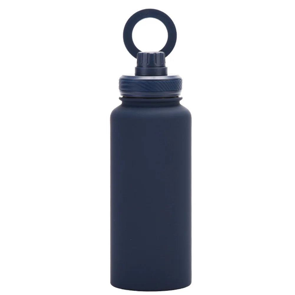 Isolierte Wasserflasche mit Telefonhalterung