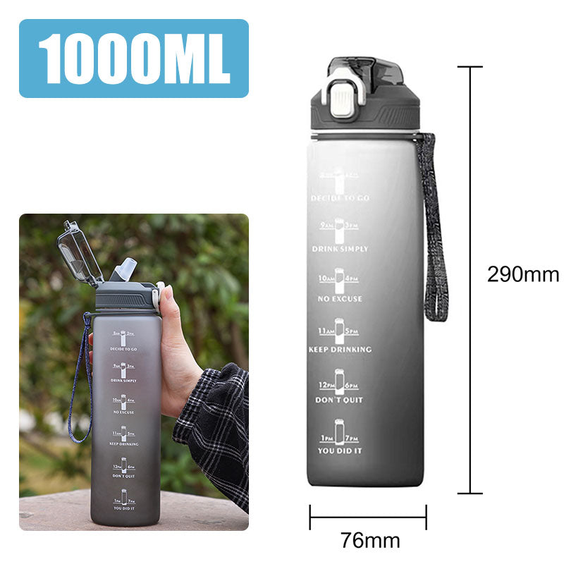 Motivierende Wasserflasche