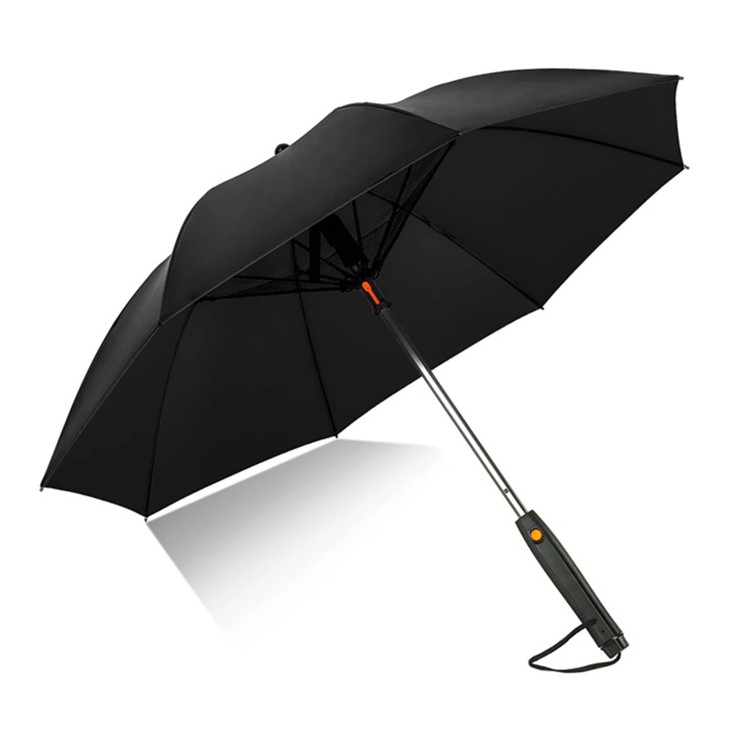Tragbarer Regenschirm mit Ventilator und Nebel