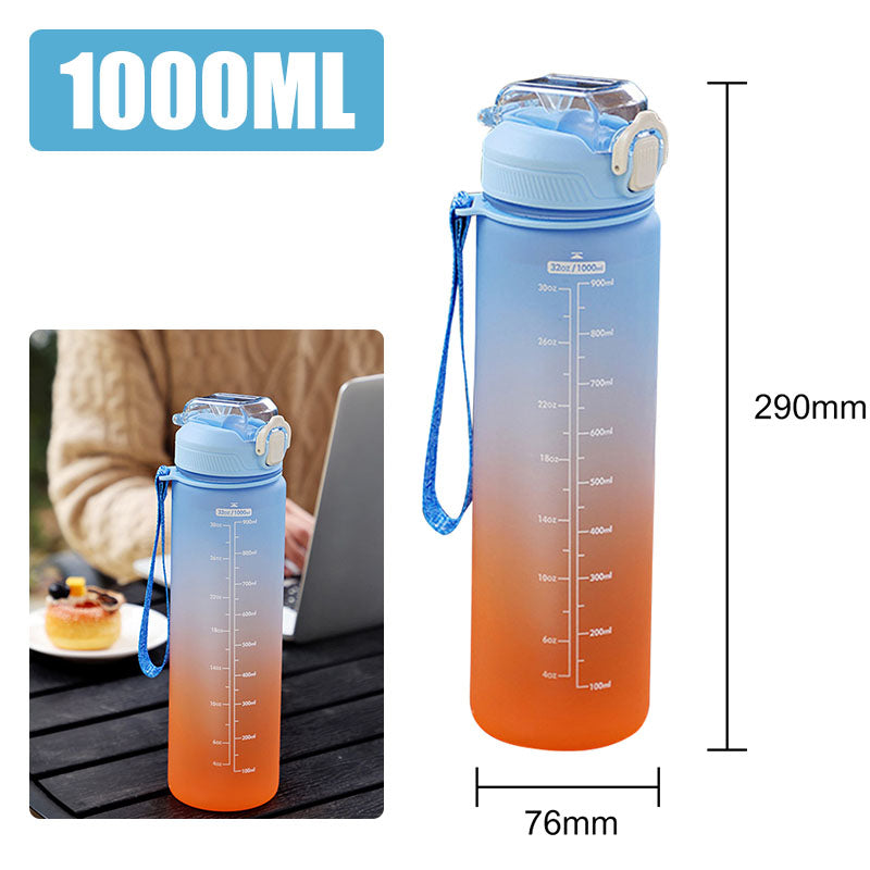 Motivierende Wasserflasche