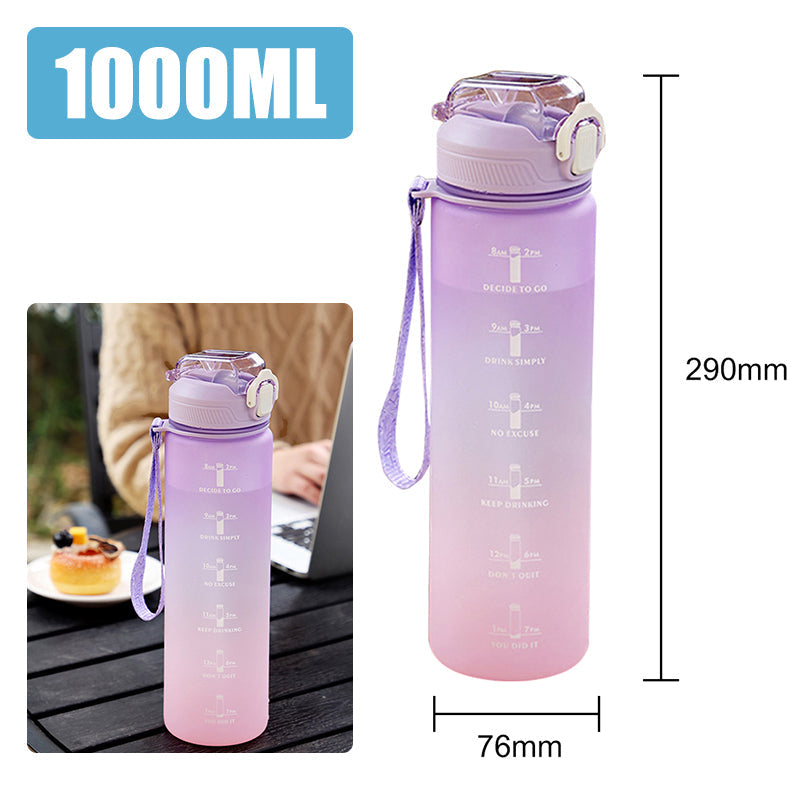 Motivierende Wasserflasche