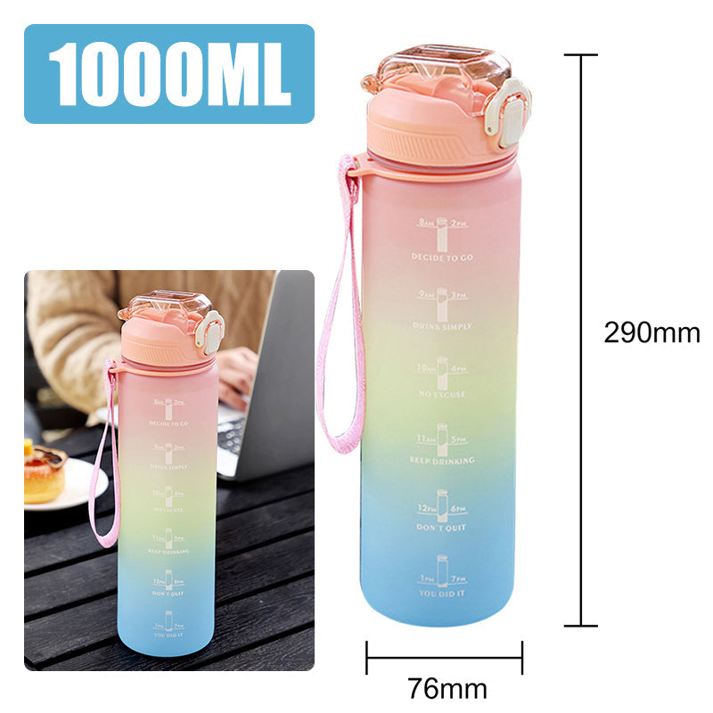 Motivierende Wasserflasche