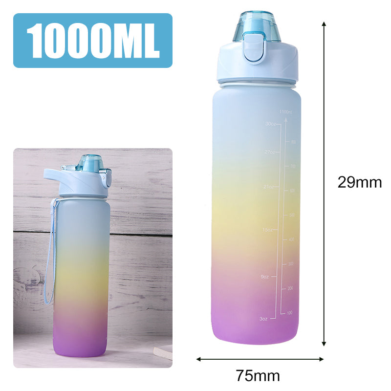 Motivierende Wasserflasche