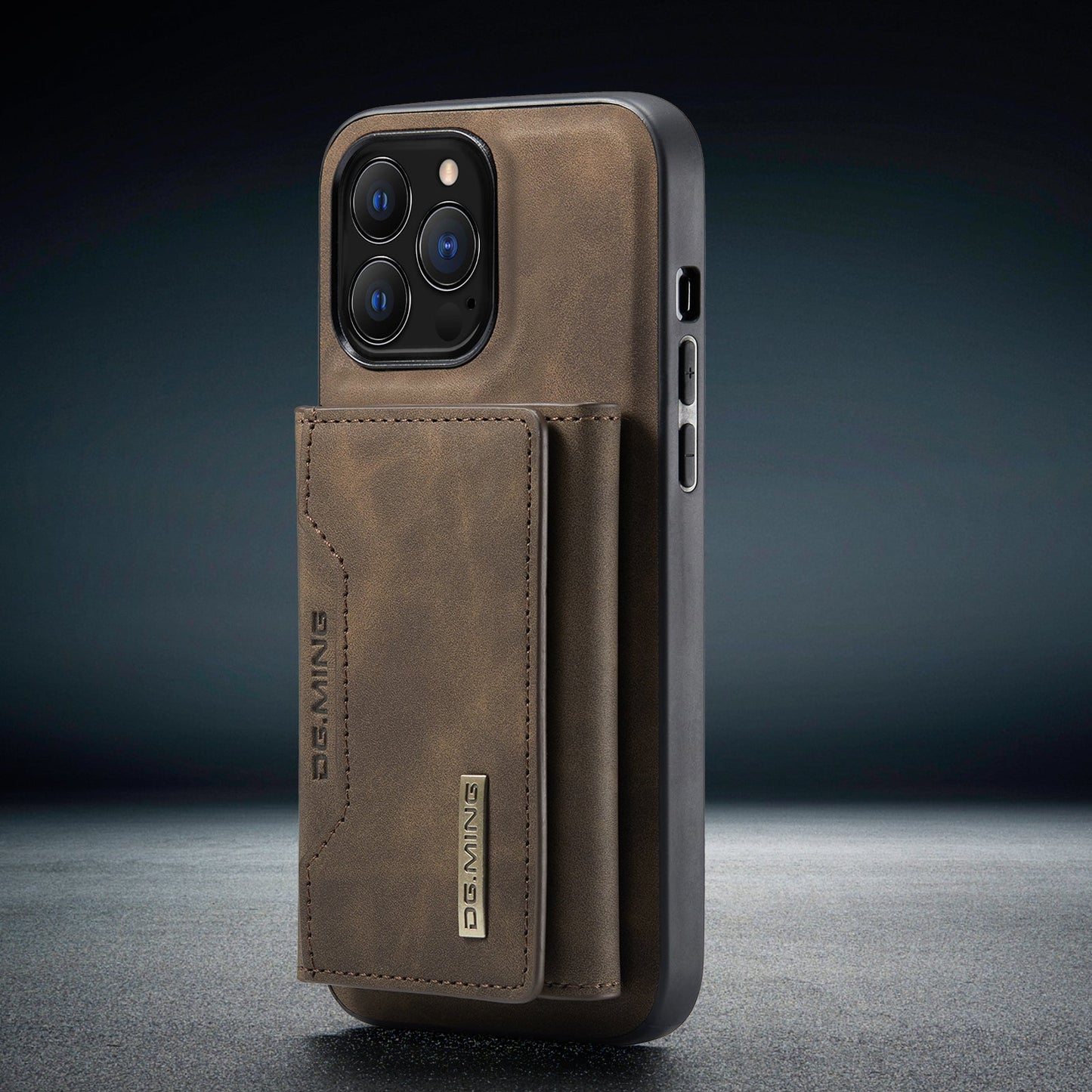 2-in-1 abnehmbare iPhone-Lederhülle, Brieftasche und Kartenhalter