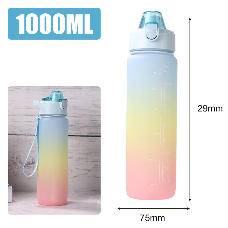 Motivierende Wasserflasche