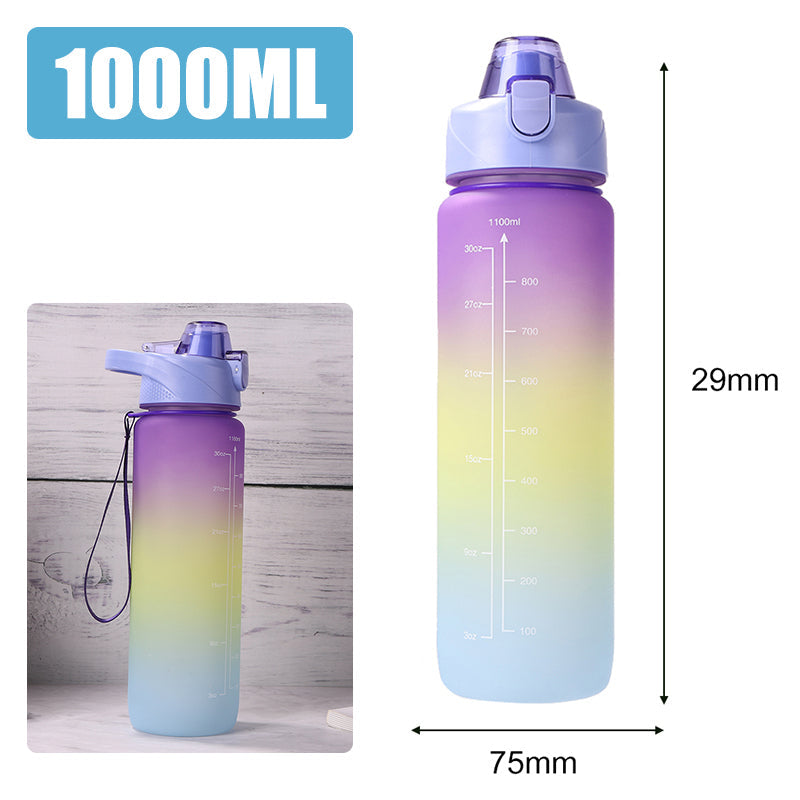 Motivierende Wasserflasche