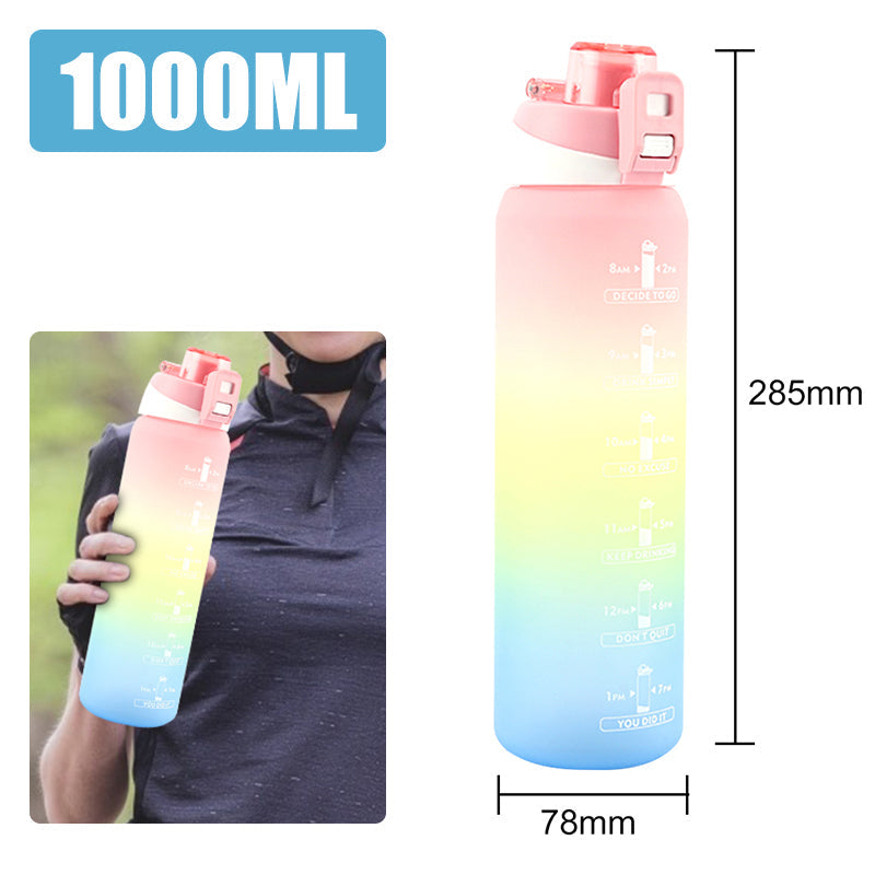 Motivierende Wasserflasche