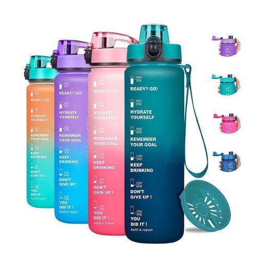 Motivierende Wasserflasche