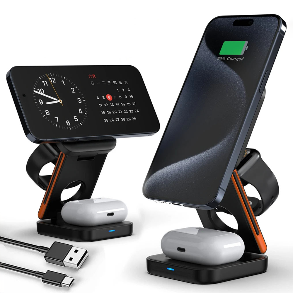 Faltbare 3-in-1-Ladestation