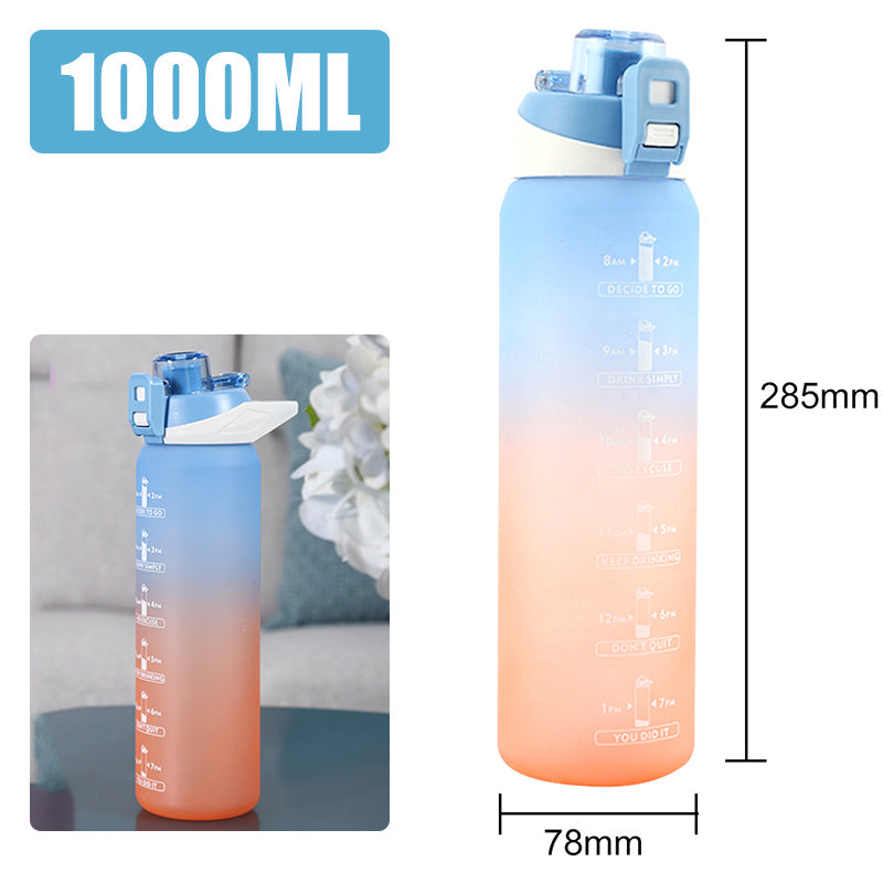 Motivierende Wasserflasche