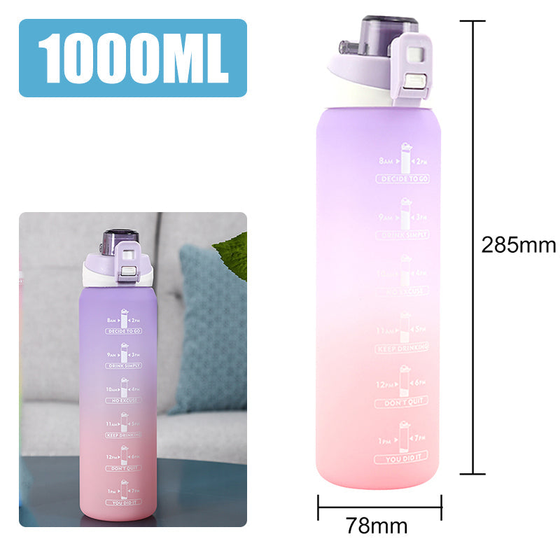 Motivierende Wasserflasche