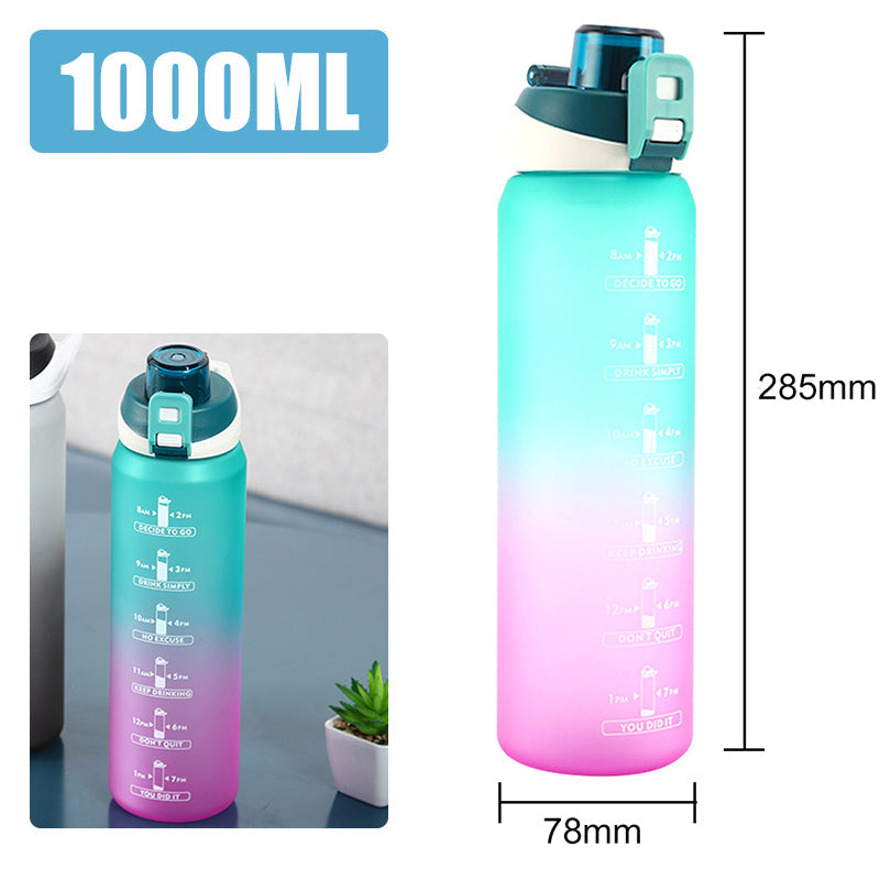 Motivierende Wasserflasche