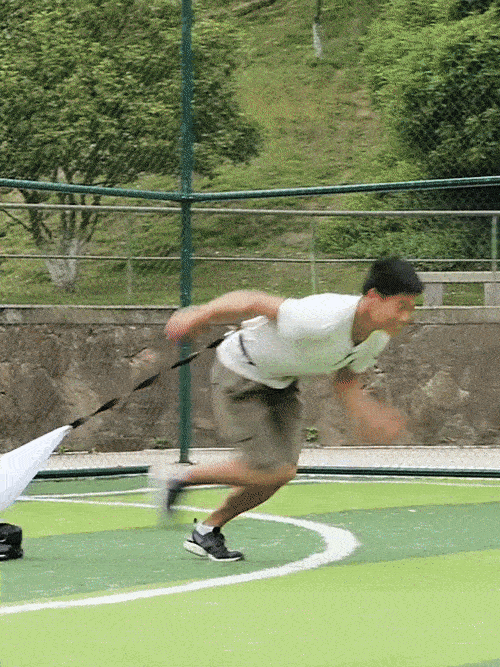 Laufender Fallschirm