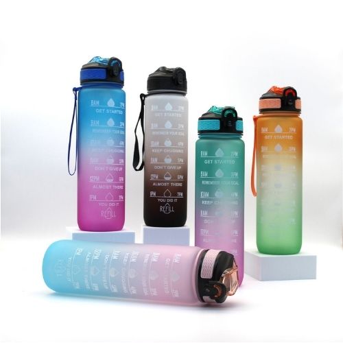 Motivierende Wasserflasche