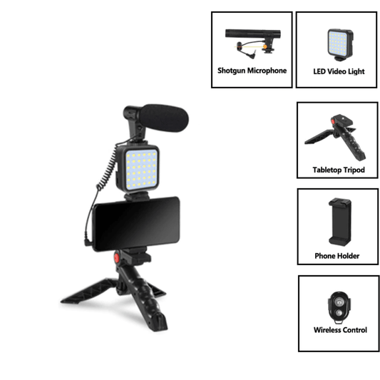 3-i-1 startkit för videofilmning