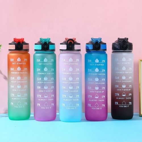 Motivierende Wasserflasche