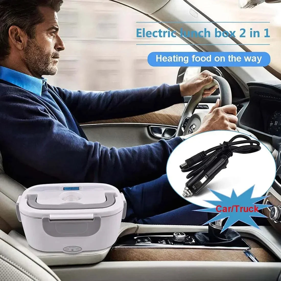 2-in-1-Lunchbox mit elektrischer Heizung