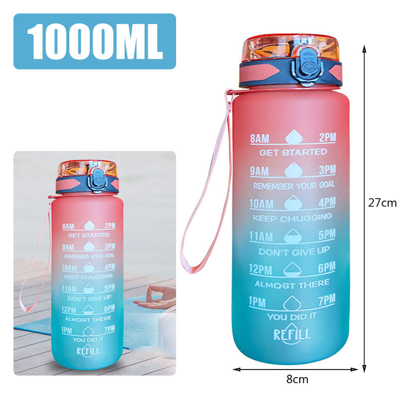 Motivierende Wasserflasche