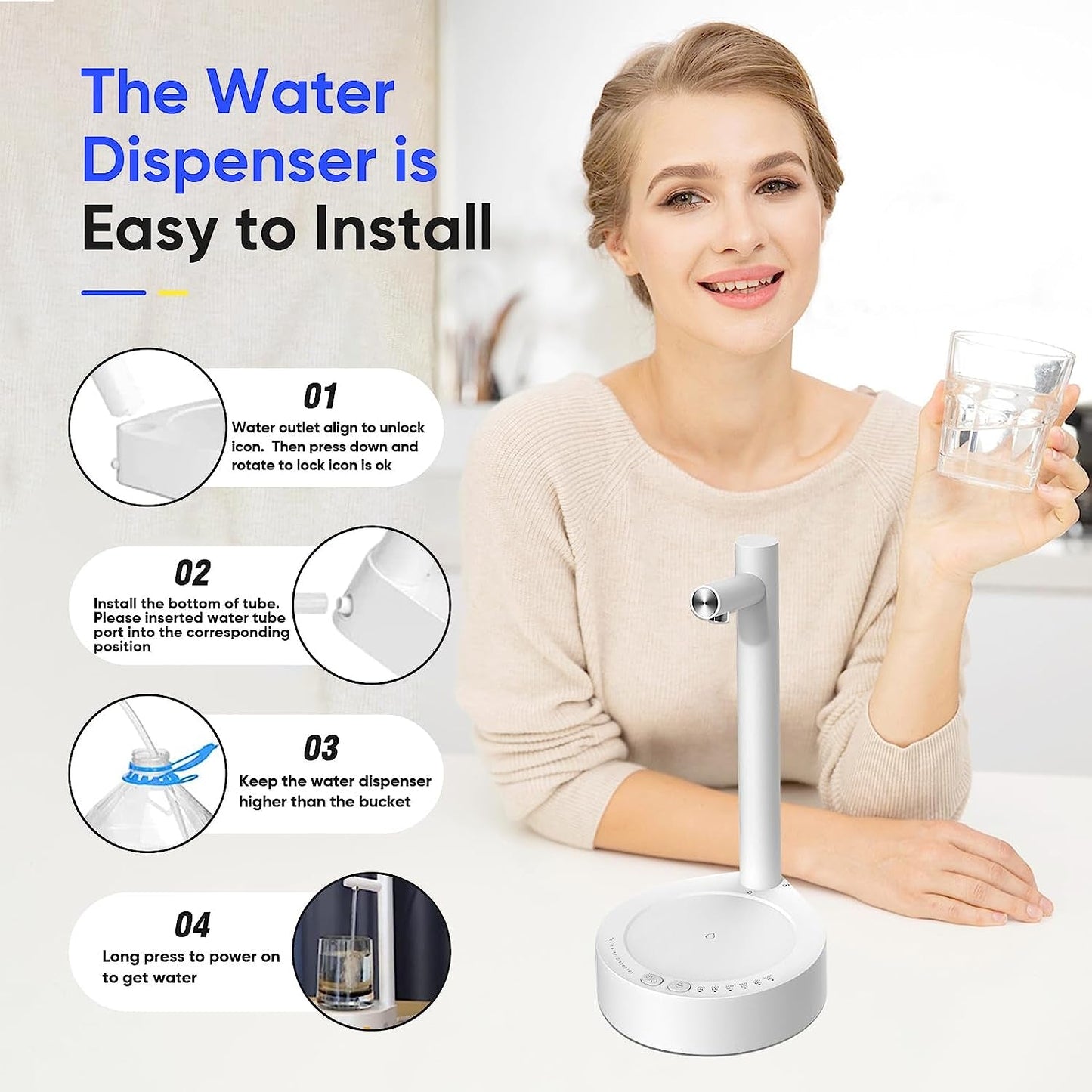 Automatischer Wasserspender für den Schreibtisch