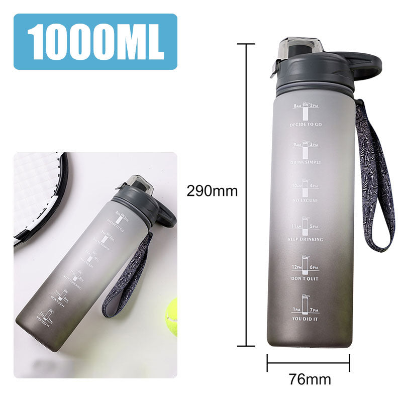 Motivierende Wasserflasche