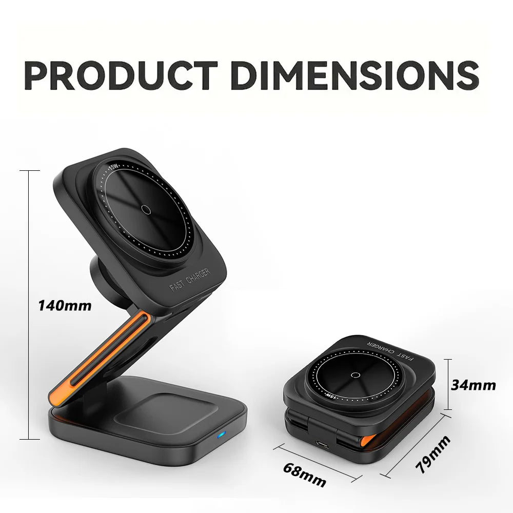 Faltbare 3-in-1-Ladestation