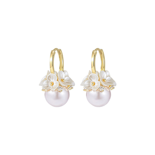 Fairy Bloom Sphere Gold Earrings-0