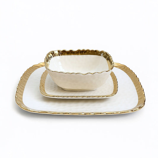 Patti Tallrik - Vit Keramik i 2 Storlekar