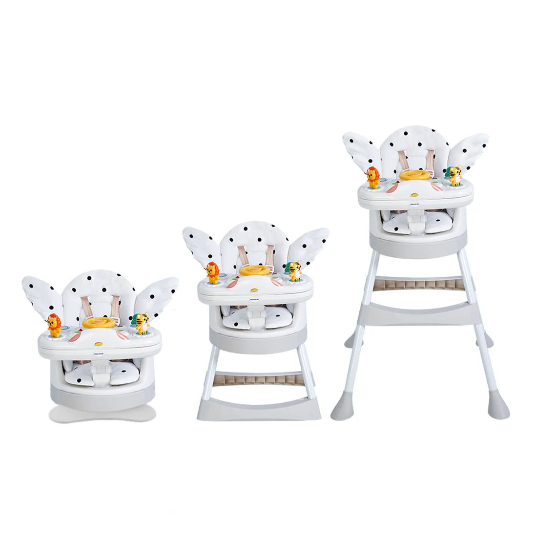 Little Angel 5-in-1 Rosa Baby Activity Center Hochstuhl