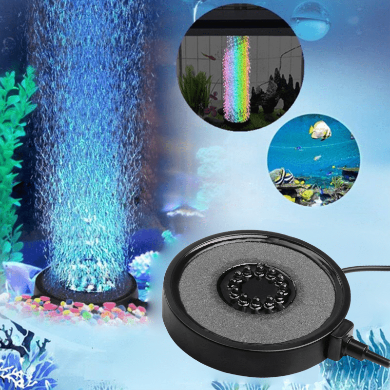 Färgglad Bubbel-Lampa till akvarium