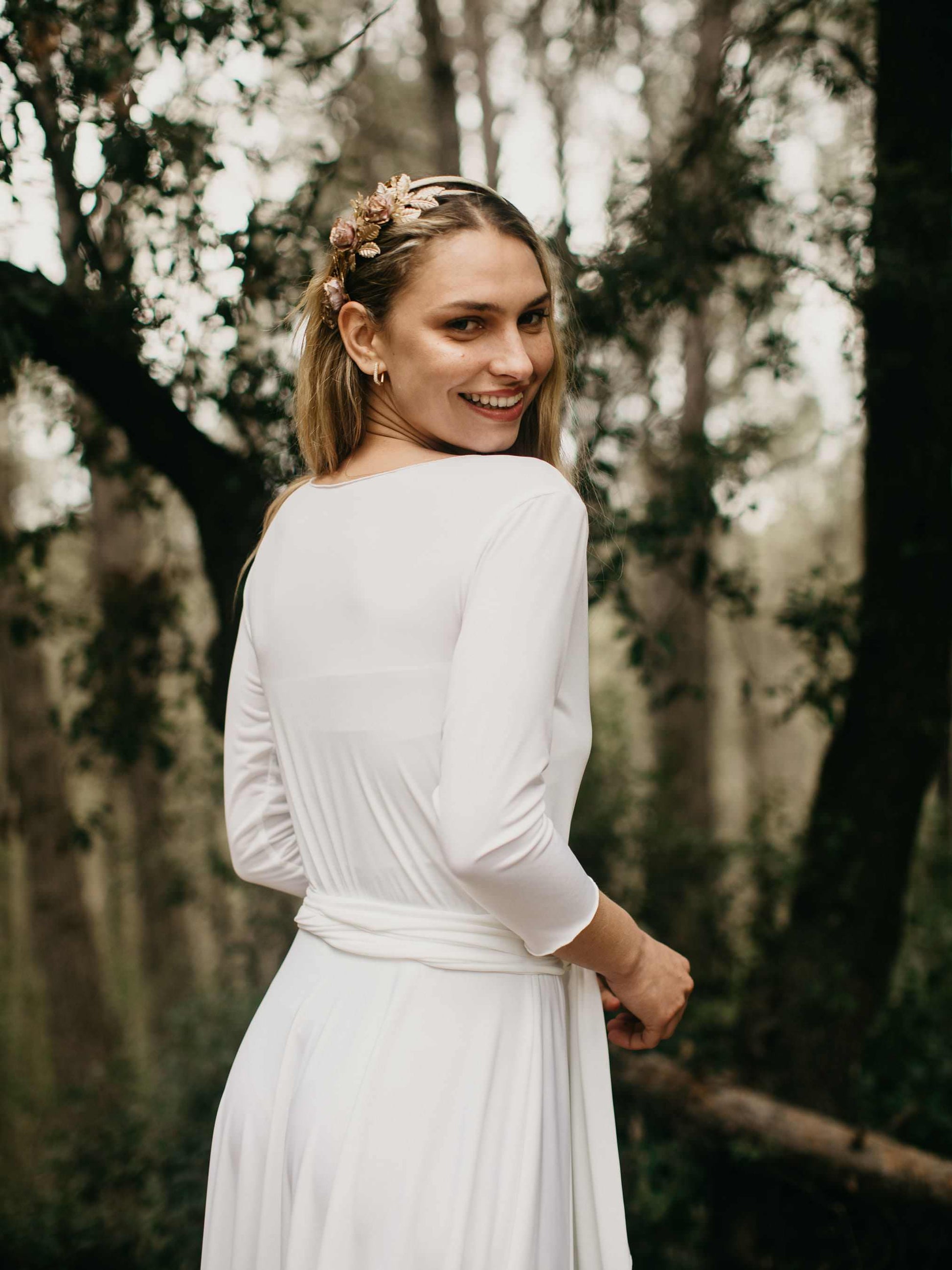MAXI DRESS BRIDE 3/4 SLEEVE-1