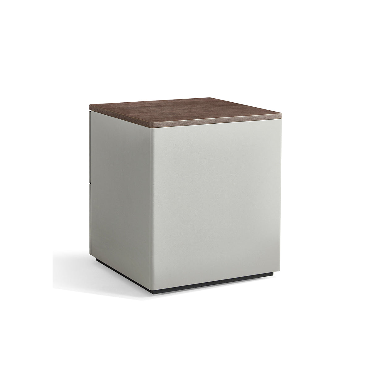 Cappuccino 2 Drawer Taupe Bedside Table-3