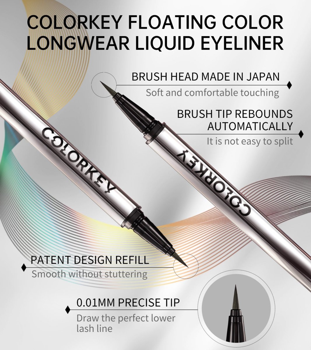 Floating Color Liquid Eyeliner N02 Brown-4
