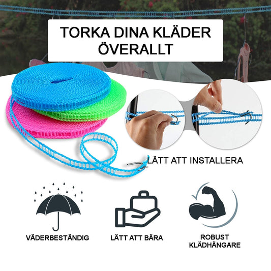 Glidskyddande tvättlina (3 st.)