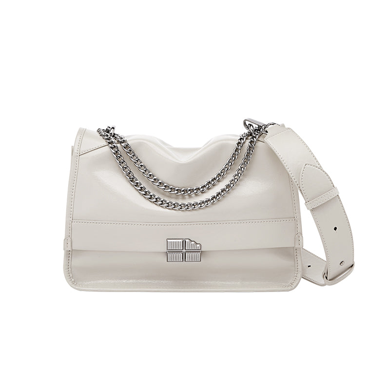 Large-Capacity Calf Leather Work Commute Bag-5