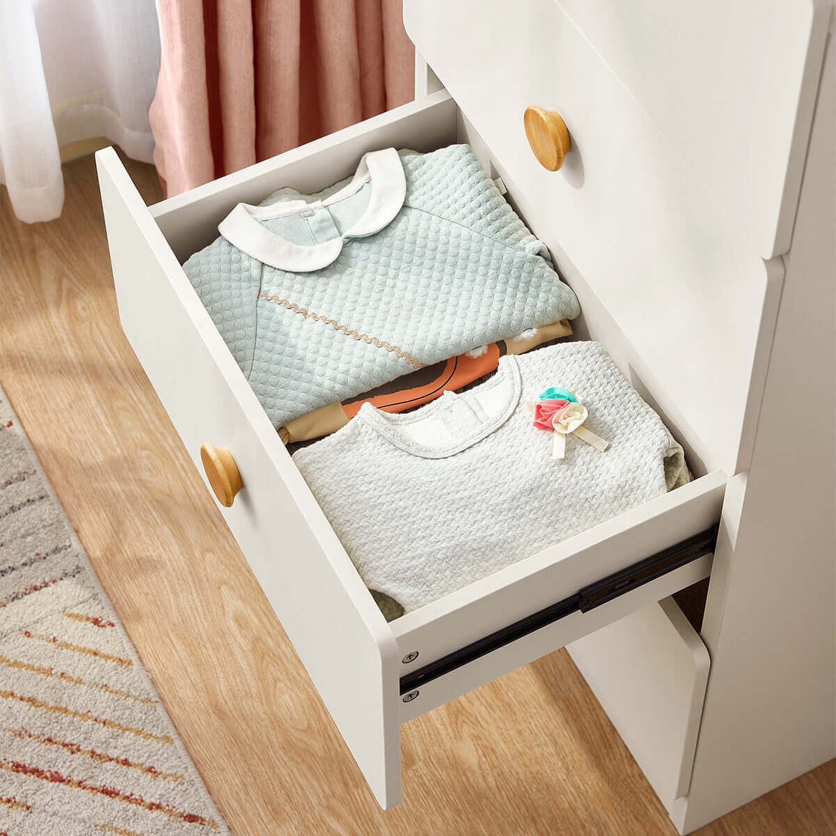 Lucas Kids White Drawer Chest-4