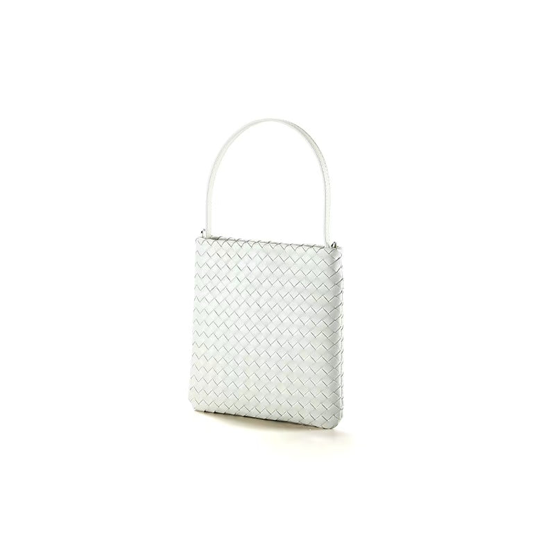 Mini Woven Lattice Tote Bag-7