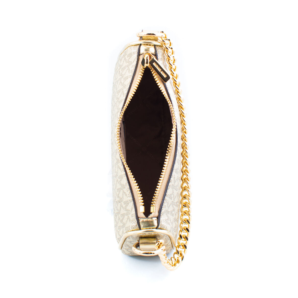 Michael Kors Axelväska Carmela Metallandar Guld