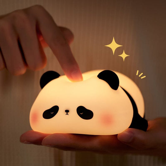 Panda Kawaii Mini Lampa – Uppladdningsbar & Mysig Nattlampa för Barn & Vuxna