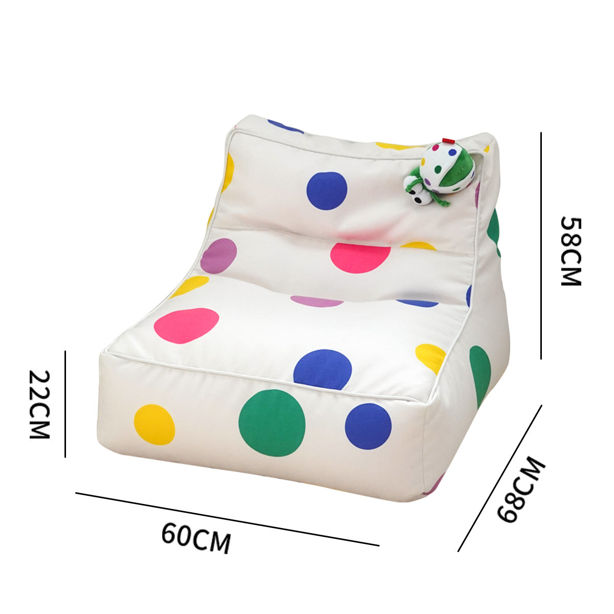 Polka Dot Lady Bug Bean Bag Chair-4