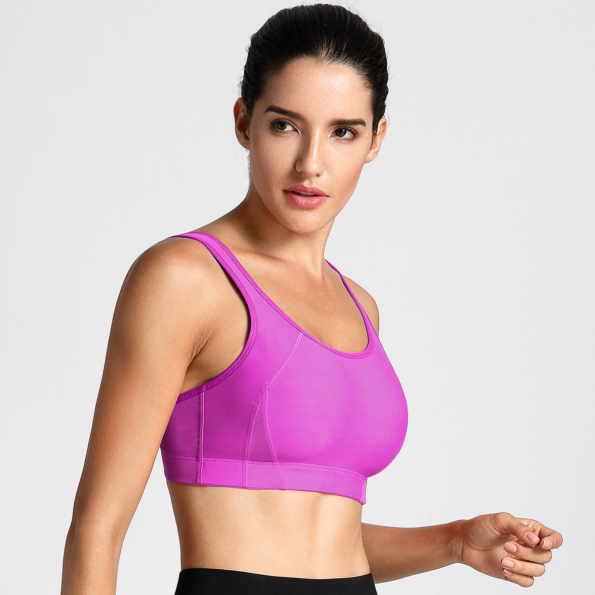 Quick Dry High Impact Padded Wireless Athletic Bra-4