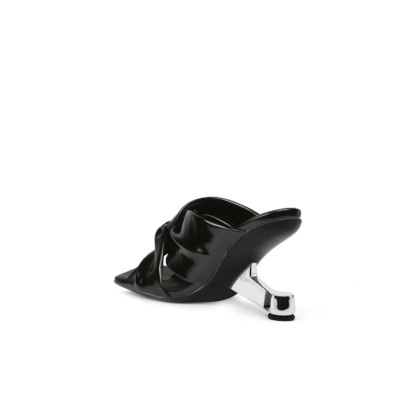 Square Toe Bow Mules-3