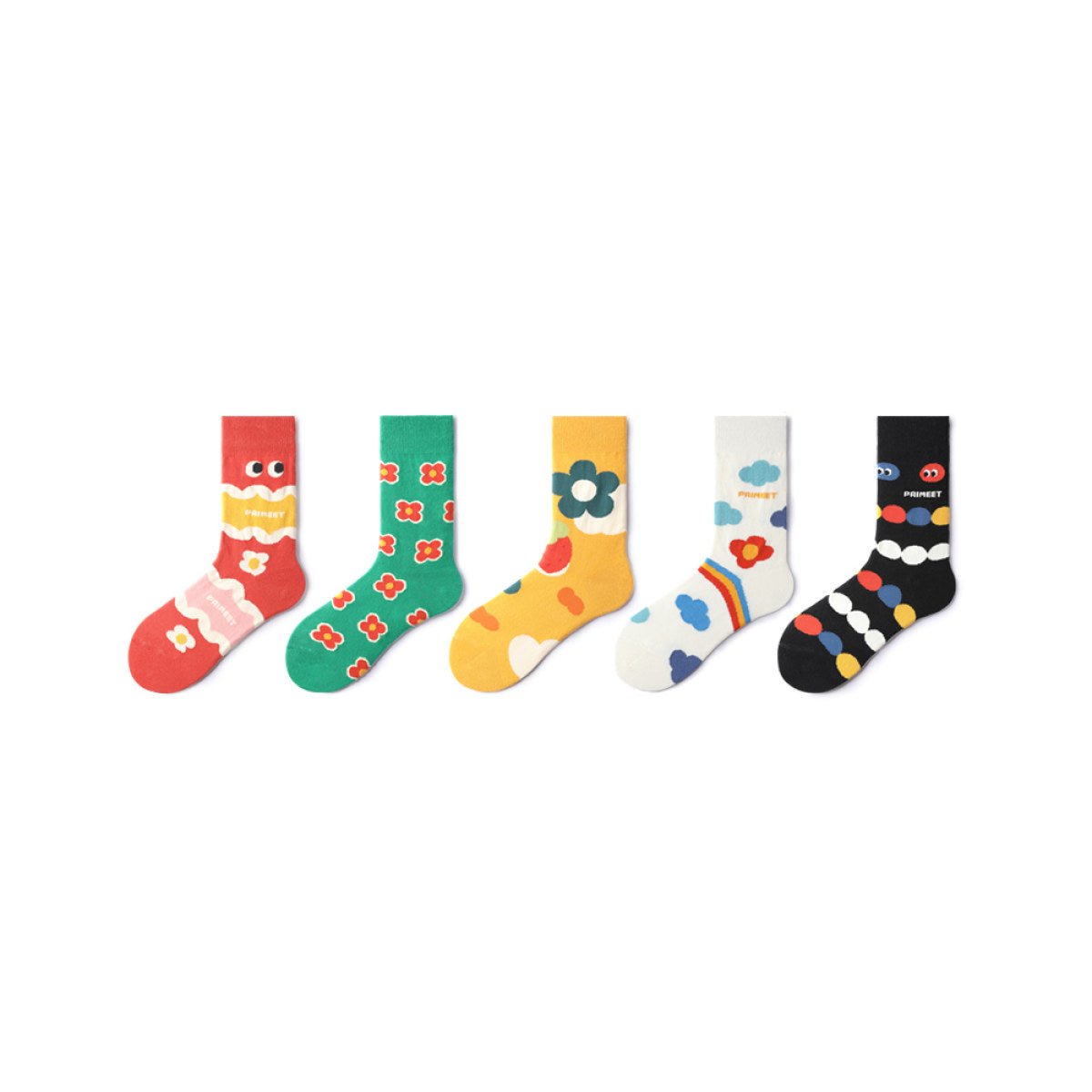 Sunny Garden All-season Women 5pcs Crew Socks Set-0