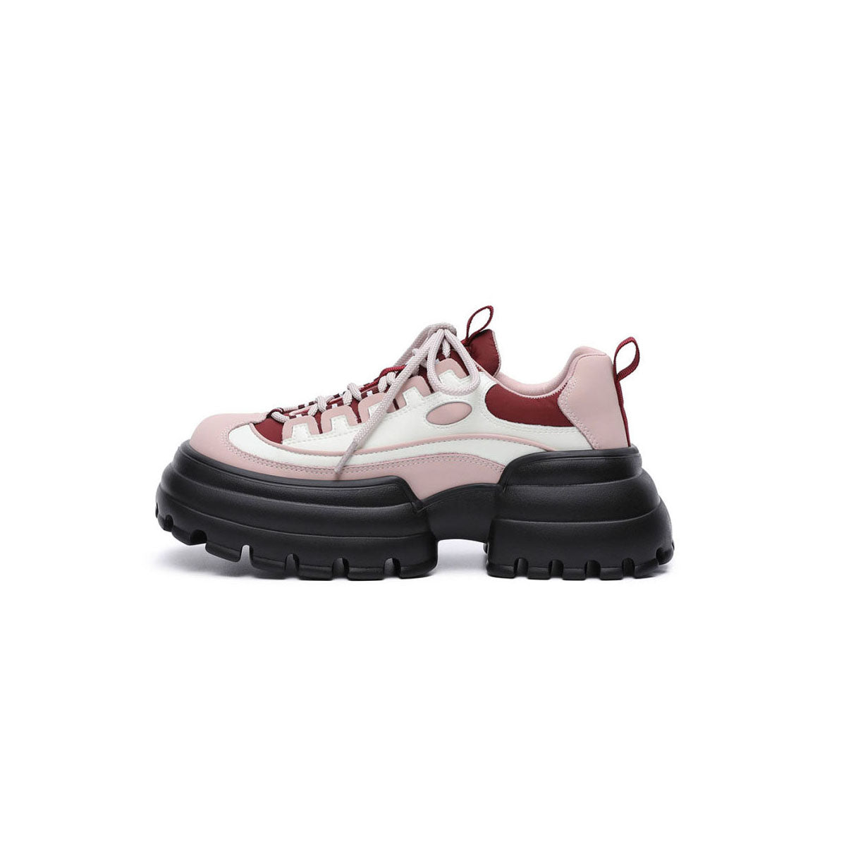 Thick Gear Heel Platform Lace Ups-7