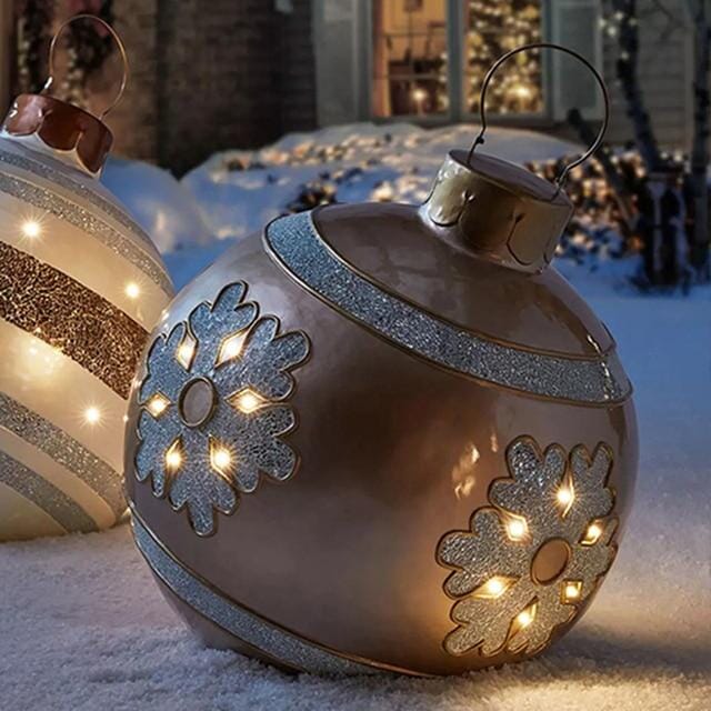 Uppblåsbara enorma julgranskulor