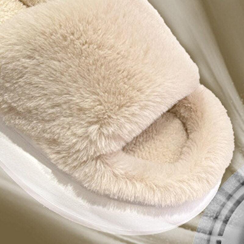 Woolies™ - Fodrade tofflor med tjock sula – varma och bekväma