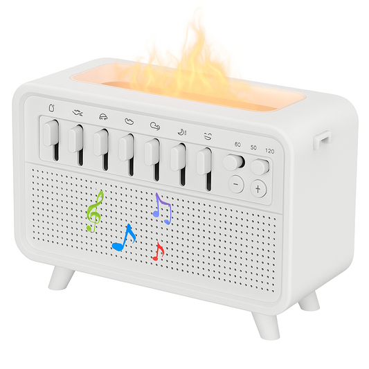 3-in-1-Bluetooth-Luftbefeuchter mit Nachtlicht und weißem Rauschen