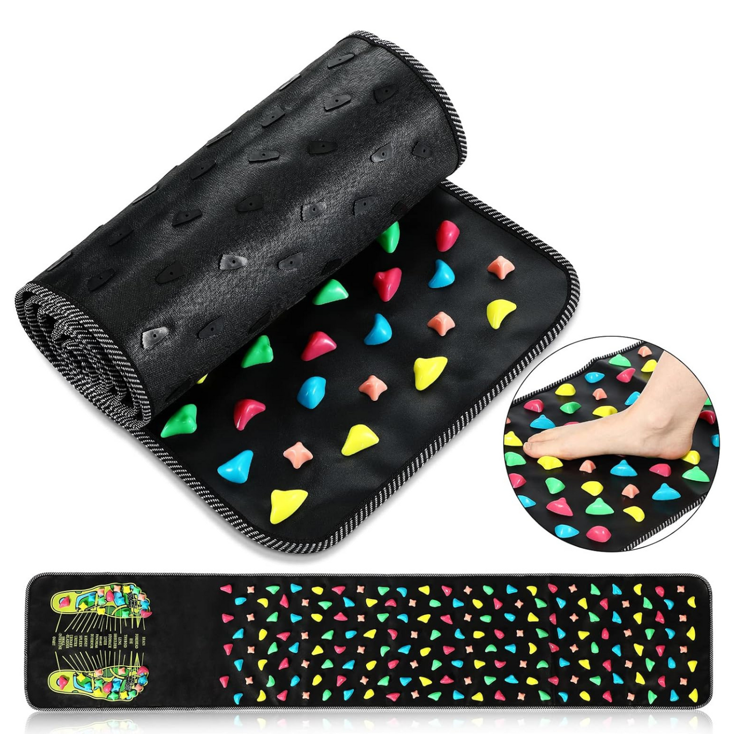 Reflexzonen-Akupressur-Fußmassagematte